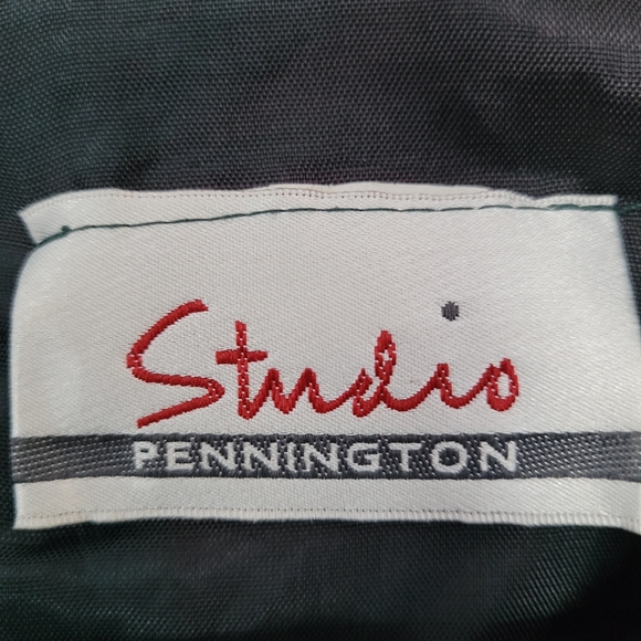 Vintage Short Pennington Green Velvet Dress - Picture 2 of 2